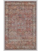 Vintage Desenli Halı, Pamuk Dokuma Pamuklu Taban Dekoratif Halı Kilim 35