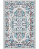 Vintage Desenli Halı, Pamuk Dokuma Pamuklu Taban Dekoratif Halı Kilim 95