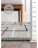 Vintage Desenli Halı, Pamuk Dokuma Pamuklu Taban Dekoratif Halı Kilim 11