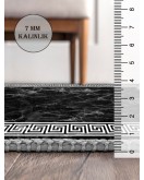 Vintage Desenli Halı, Pamuk Dokuma Pamuklu Taban Dekoratif Halı Kilim 13