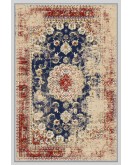 Vintage Desenli Halı, Pamuk Dokuma Pamuklu Taban Dekoratif Halı Kilim 42