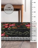 Vintage Desenli Halı, Pamuk Dokuma Pamuklu Taban Dekoratif Halı Kilim 15