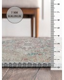 Vintage Desenli Halı, Pamuk Dokuma Pamuklu Taban Dekoratif Halı Kilim 76