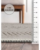 Vintage Desenli Halı, Pamuk Dokuma Pamuklu Taban Dekoratif Halı Kilim 20