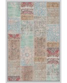 Vintage Desenli Halı, Pamuk Dokuma Pamuklu Taban Dekoratif Halı Kilim 77