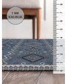Vintage Desenli Halı, Pamuk Dokuma Pamuklu Taban Dekoratif Halı Kilim 51