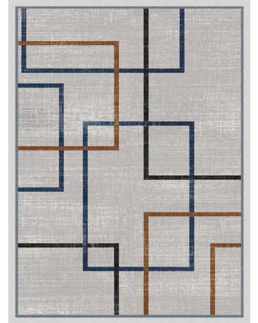 Vintage Desenli Halı, Pamuk Dokuma Pamuklu Taban Dekoratif Halı Kilim 10
