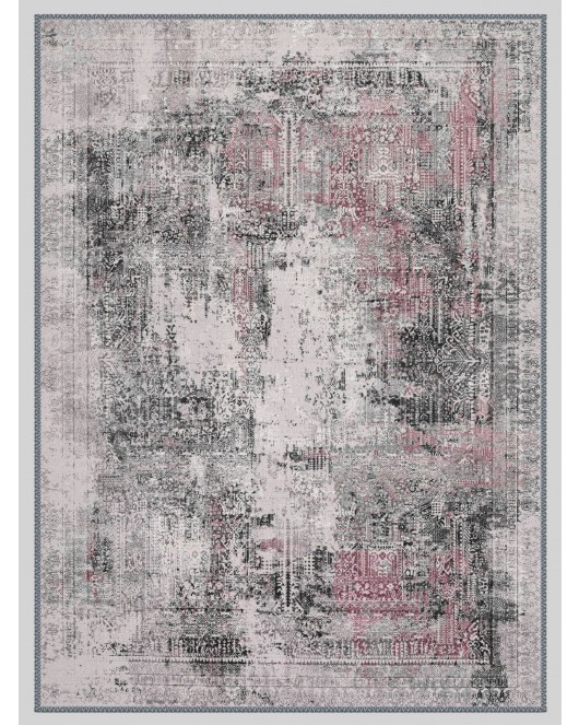 Vintage Desenli Halı, Pamuk Dokuma Pamuklu Taban Dekoratif Halı Kilim 16