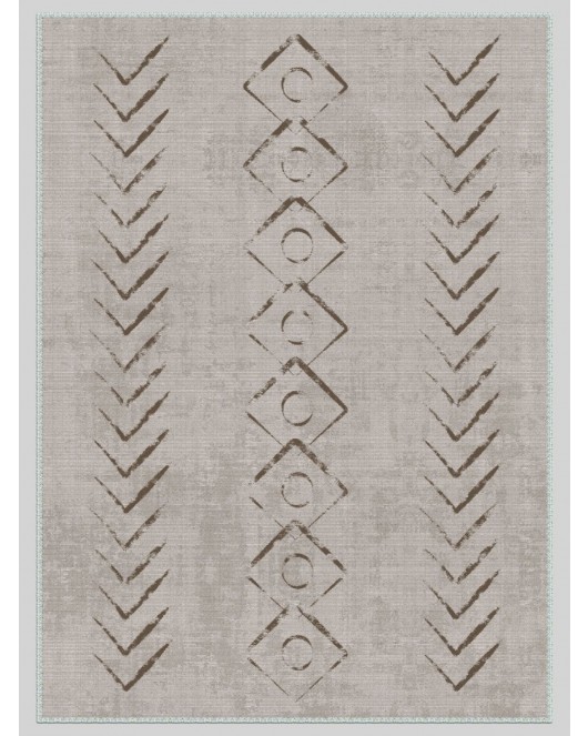 Vintage Desenli Halı, Pamuk Dokuma Pamuklu Taban Dekoratif Halı Kilim 20