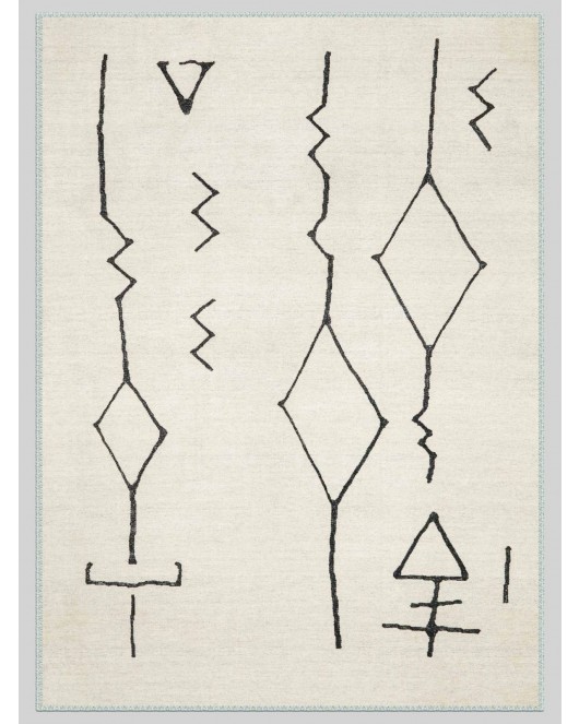 Vintage Desenli Halı, Pamuk Dokuma Pamuklu Taban Dekoratif Halı Kilim 26