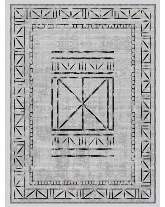 Vintage Desenli Halı, Pamuk Dokuma Pamuklu Taban Dekoratif Halı Kilim 3