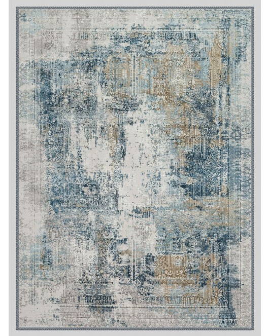Vintage Desenli Halı, Pamuk Dokuma Pamuklu Taban Dekoratif Halı Kilim 4