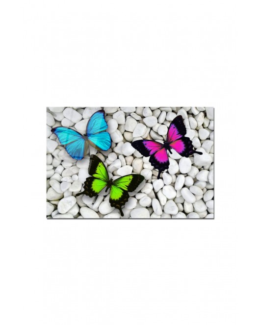 Antibakteriyel Cam Kesme Tahtası | Baskılı Kesim Tablası | 25 x 35 cm