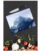 Dağ Manzarası Cam Kesme Tahtası 25 x 35 cm