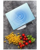 Mavi Cam Kesme Tahtası 25 x 35 cm