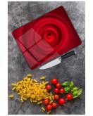Kırmızı Cam Kesme Tahtası 25 x 35 cm