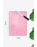 Tozpembe Cam Kesme Tahtası 25 x 35 cm