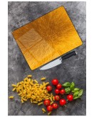 Sarı Cam Kesme Tahtası 25 x 35 cm