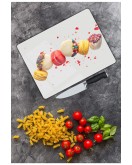 Renkli Kurabiyeler Cam Kesme Tahtası 25 x 35 cm