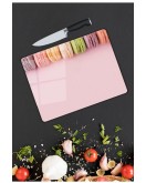 Pembe Cam Kesme Tahtası 25 x 35 cm