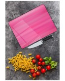 Pembe Cam Kesme Tahtası 25 x 35 cm