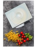 Renkli Halkalar Cam Kesme Tahtası 25 x 35 cm