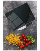 Siyah Cam Kesme Tahtası 25 x 35 cm