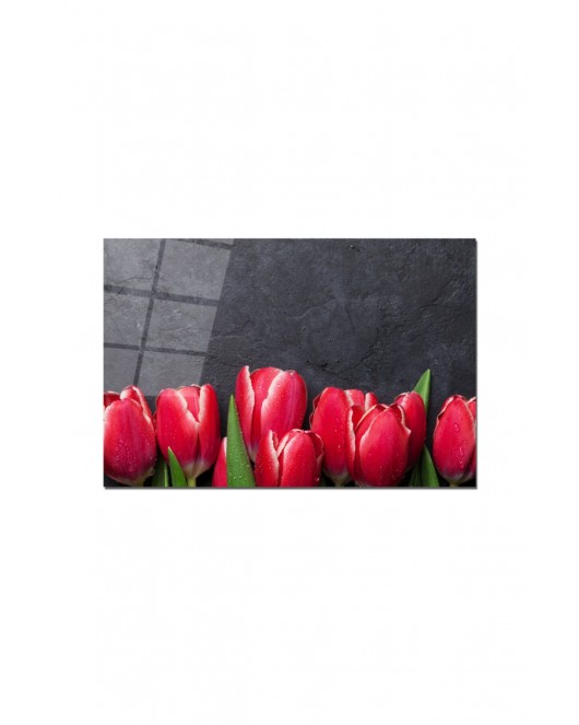 Antibakteriyel Cam Baskılı Kesim Tablası 25 x 35 cm