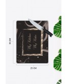 My Kitchen My Rules | Cam Kesme Tahtası | 25 x 35 cm