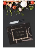 My Kitchen My Rules | Cam Kesme Tahtası | 25 x 35 cm