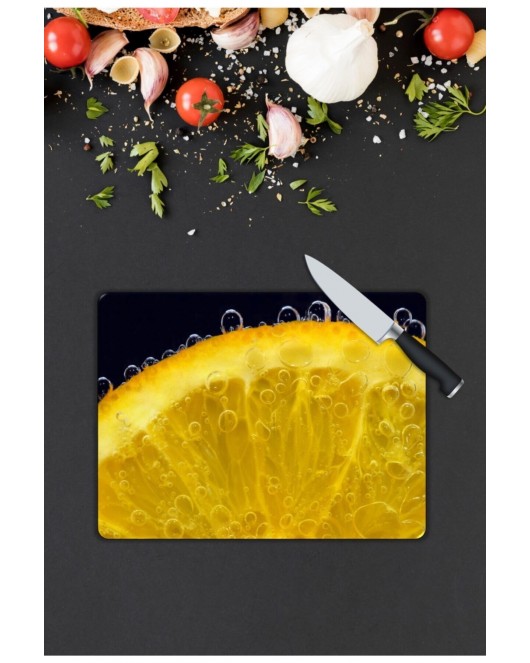 Limon | Cam Kesme Tahtası | 25 x 35 cm