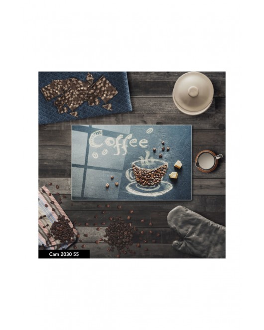 Cam Kesme Tahtası | Baskılı Kesim Tablası | Temperli 25 x 35 cm