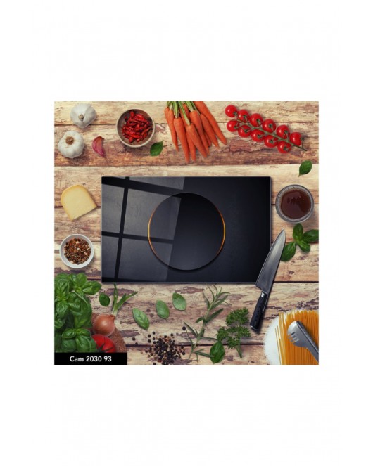Cam Kesme Tahtası | Baskılı Kesim Tablası | Temperli 25 x 35 cm