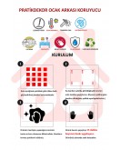 Cam Ocak Arkası Koruyucu | Şelale